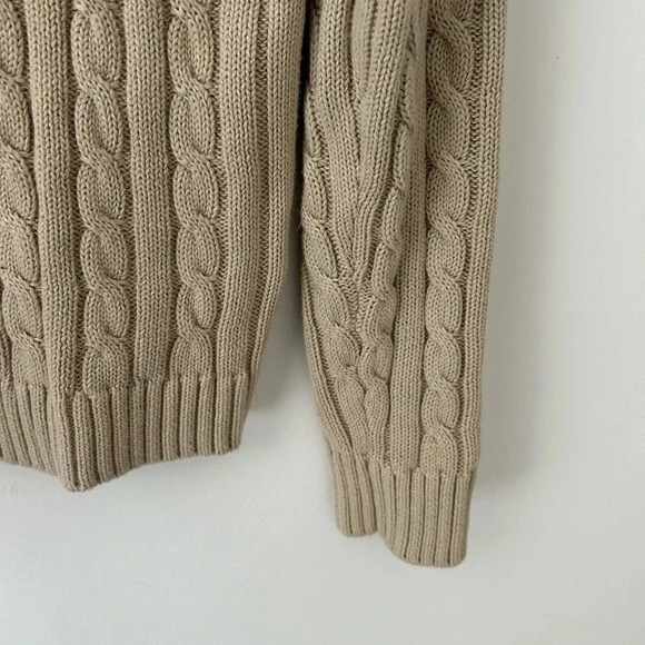 L.L Bean classic cable knit fisherman sweater - Picture 8 of 11